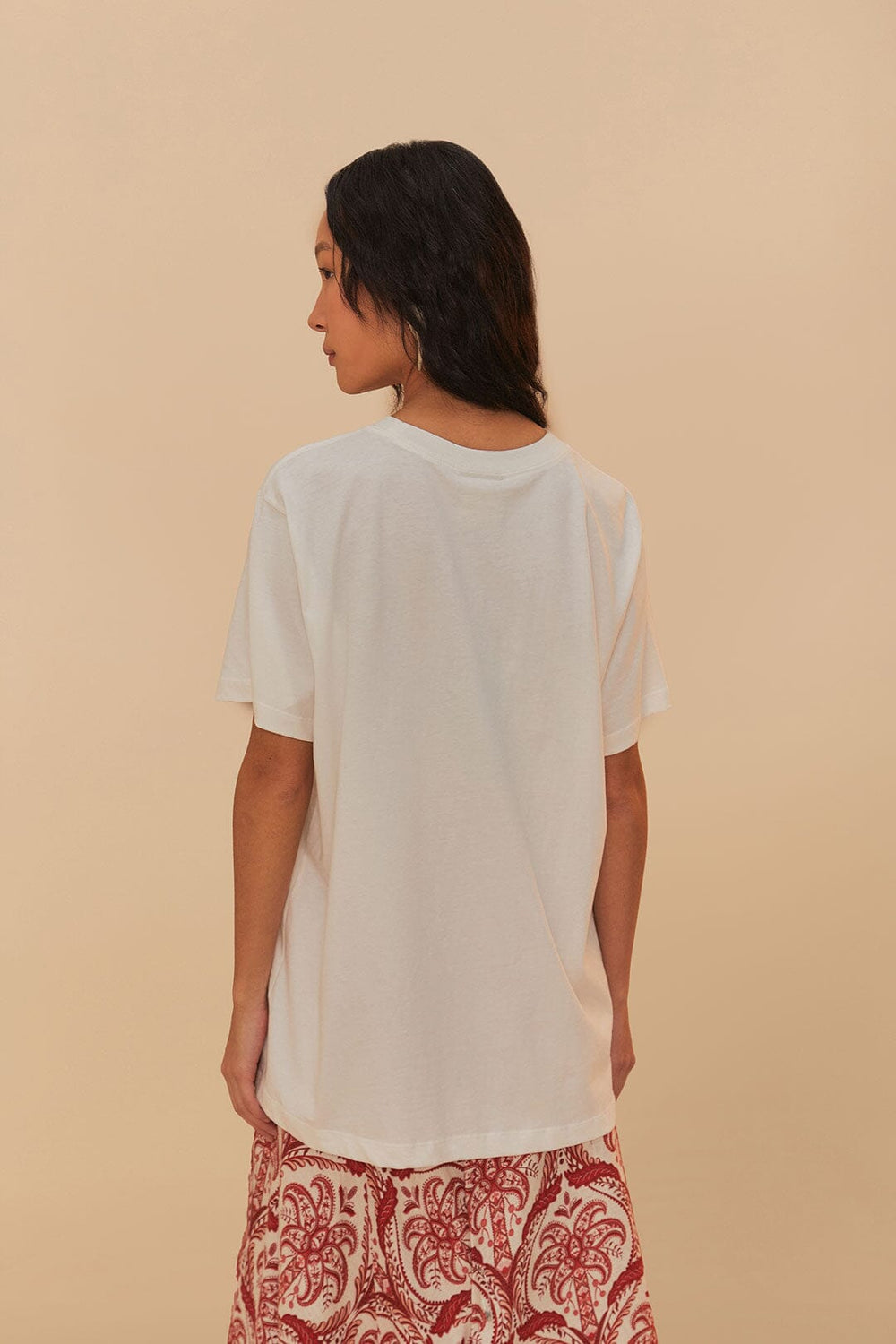 Off-White From Brasil To The World Relaxed T-Shirt | FARM Rio On Sale
