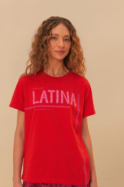 Red Latina T-Shirt | FARM Rio Near Me