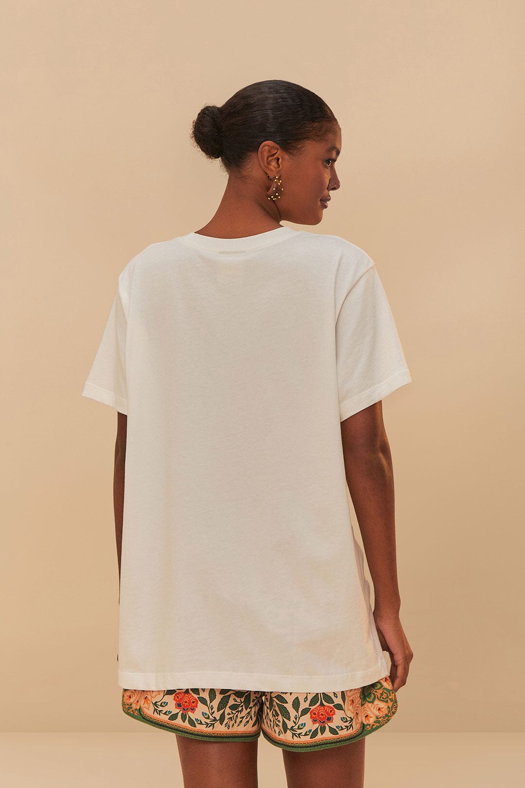 Off-White Banana Cocina Relaxed T-Shirt | FARM Rio Outlet