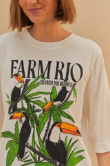 Off-White Nature Lovers Toucans T-Shirt | FARM Rio US