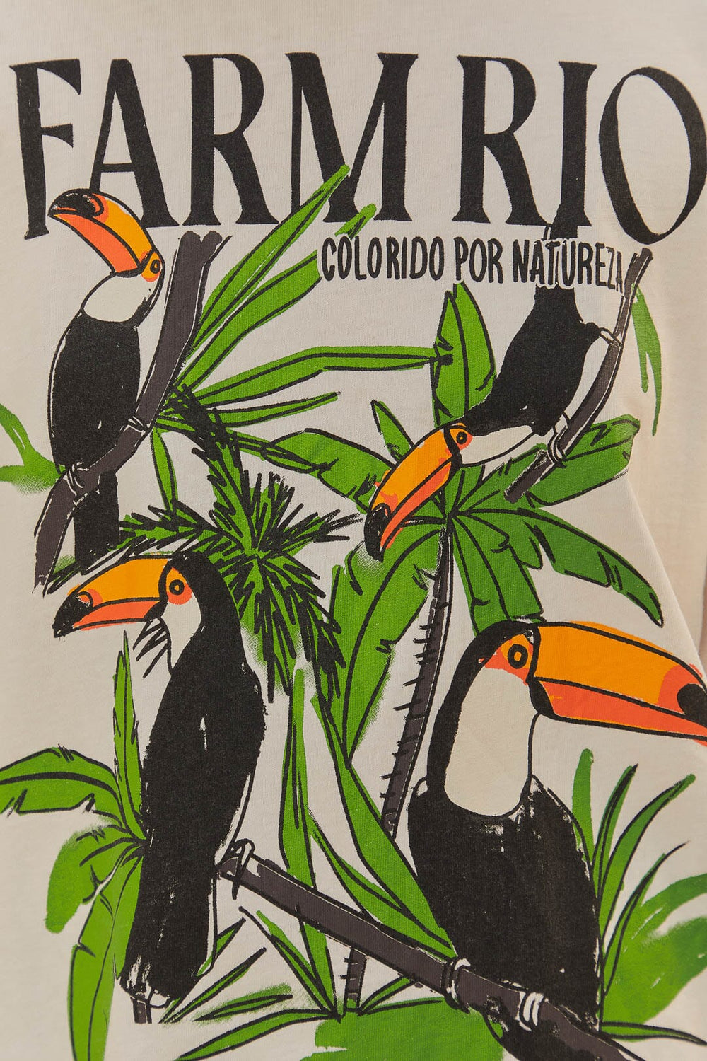 Off-White Nature Lovers Toucans T-Shirt | FARM Rio US