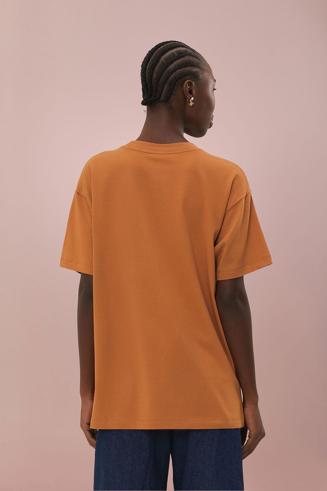 Caramel Rio Organic Cotton Relaxed T-Shirt | FARM Rio Outlet