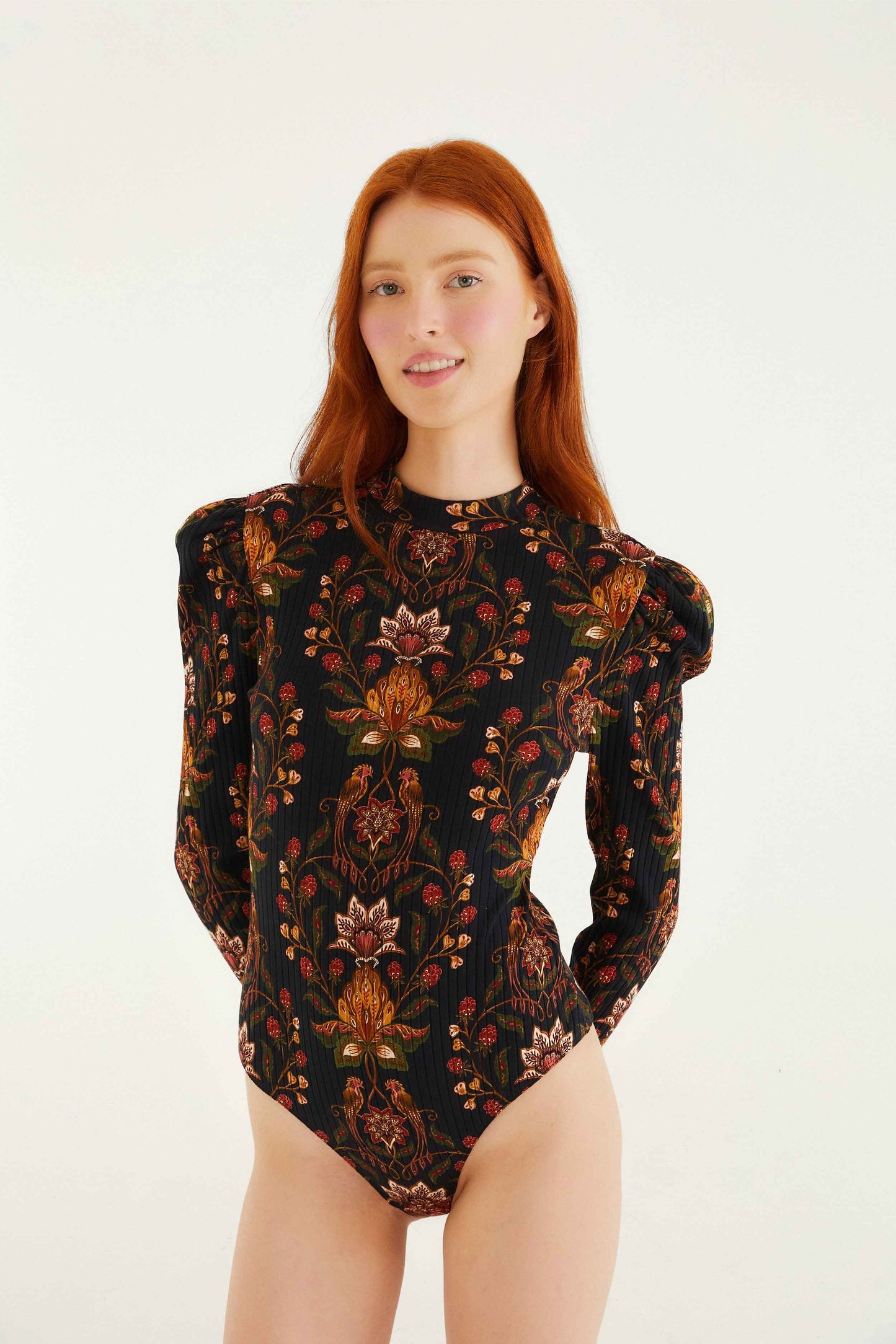 Black Berry Garden Organic Cotton Bodysuit | FARM Rio | FARM Rio For Sale