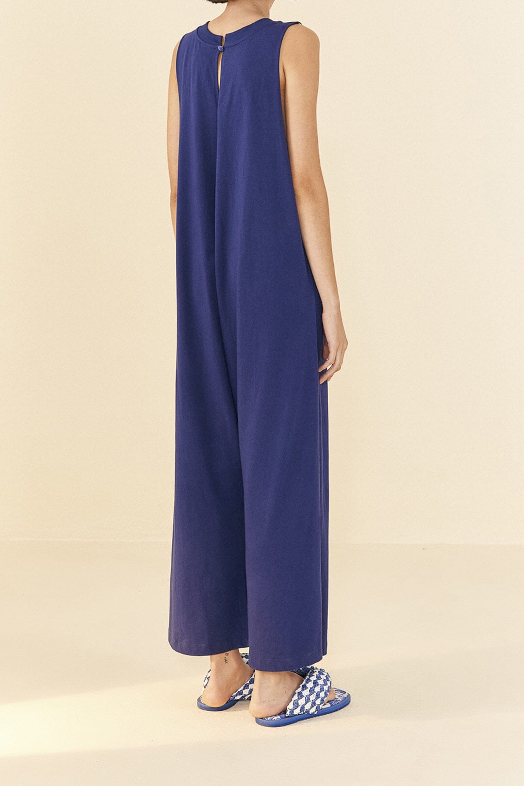 Navy Blue Nature Organic Cotton Jumpsuit | FARM Rio On Sale