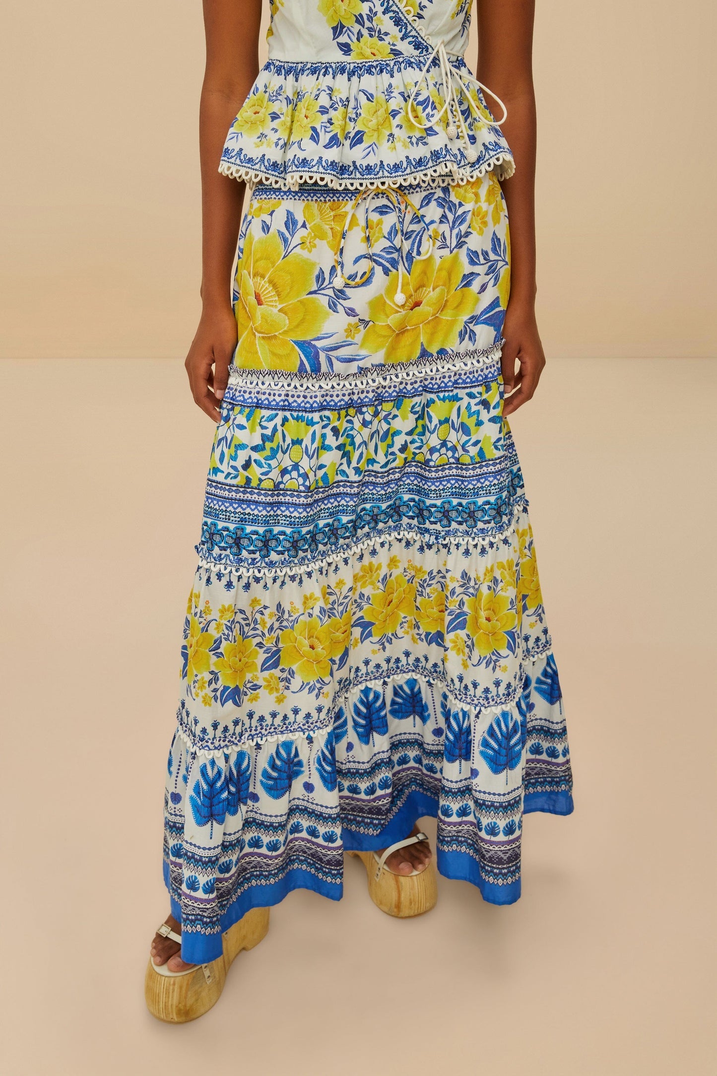 Off-White Zuli Low Rise Maxi Skirt | FARM Rio Online