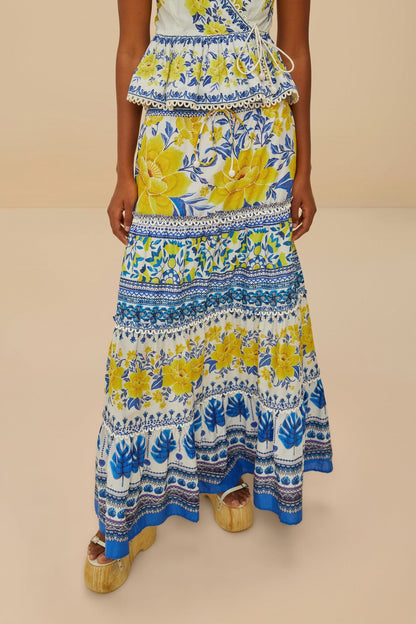 Off-White Zuli Low Rise Maxi Skirt | FARM Rio Online