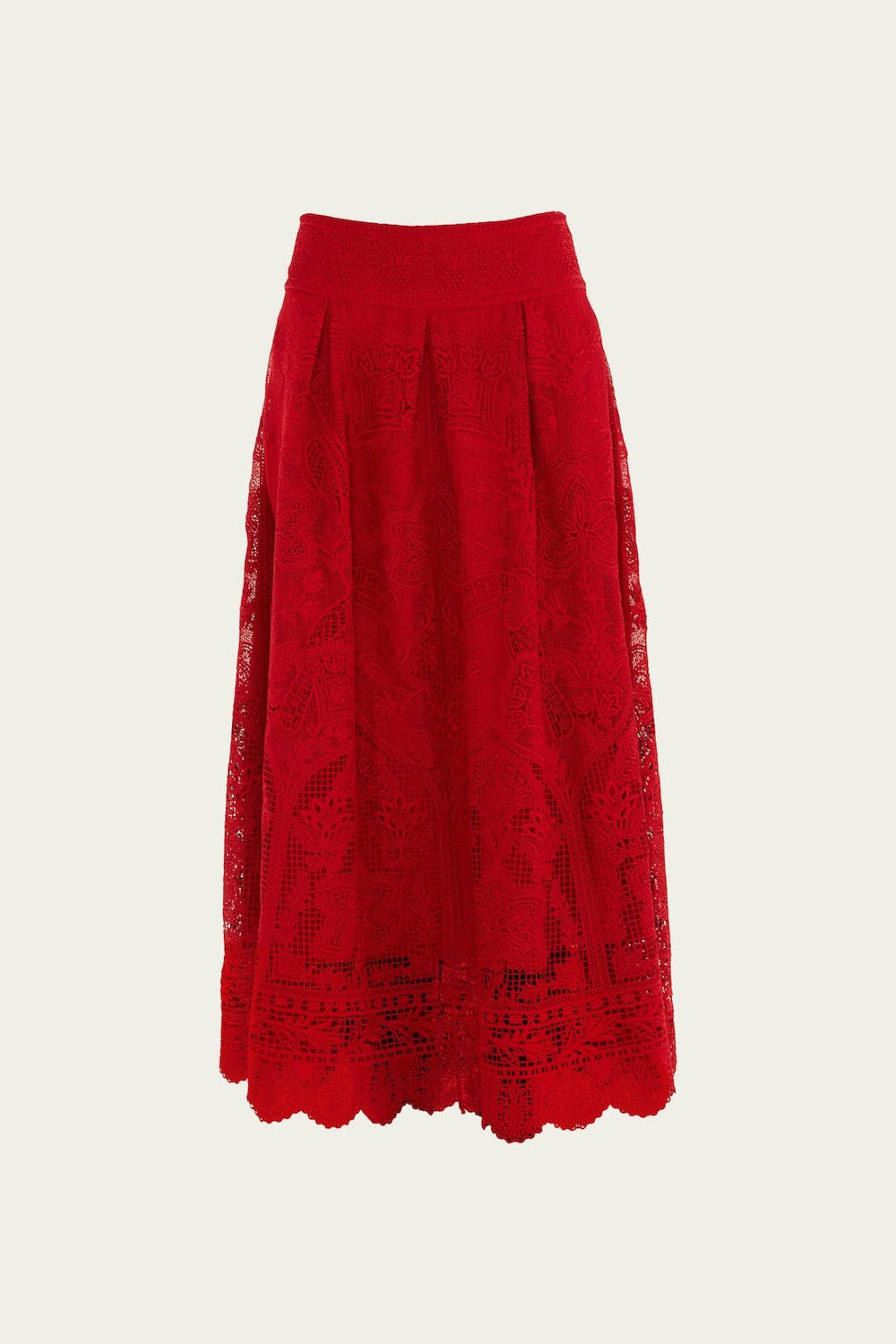Red Guipure Boho Garden Skirt | FARM Rio | FARM Rio Online