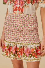 Off-White Summer Fruit Mini Skirt | FARM Rio Outlet