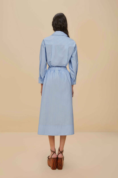 Blue Banana Cocina Striped Midi Skirt | FARM Rio On Sale