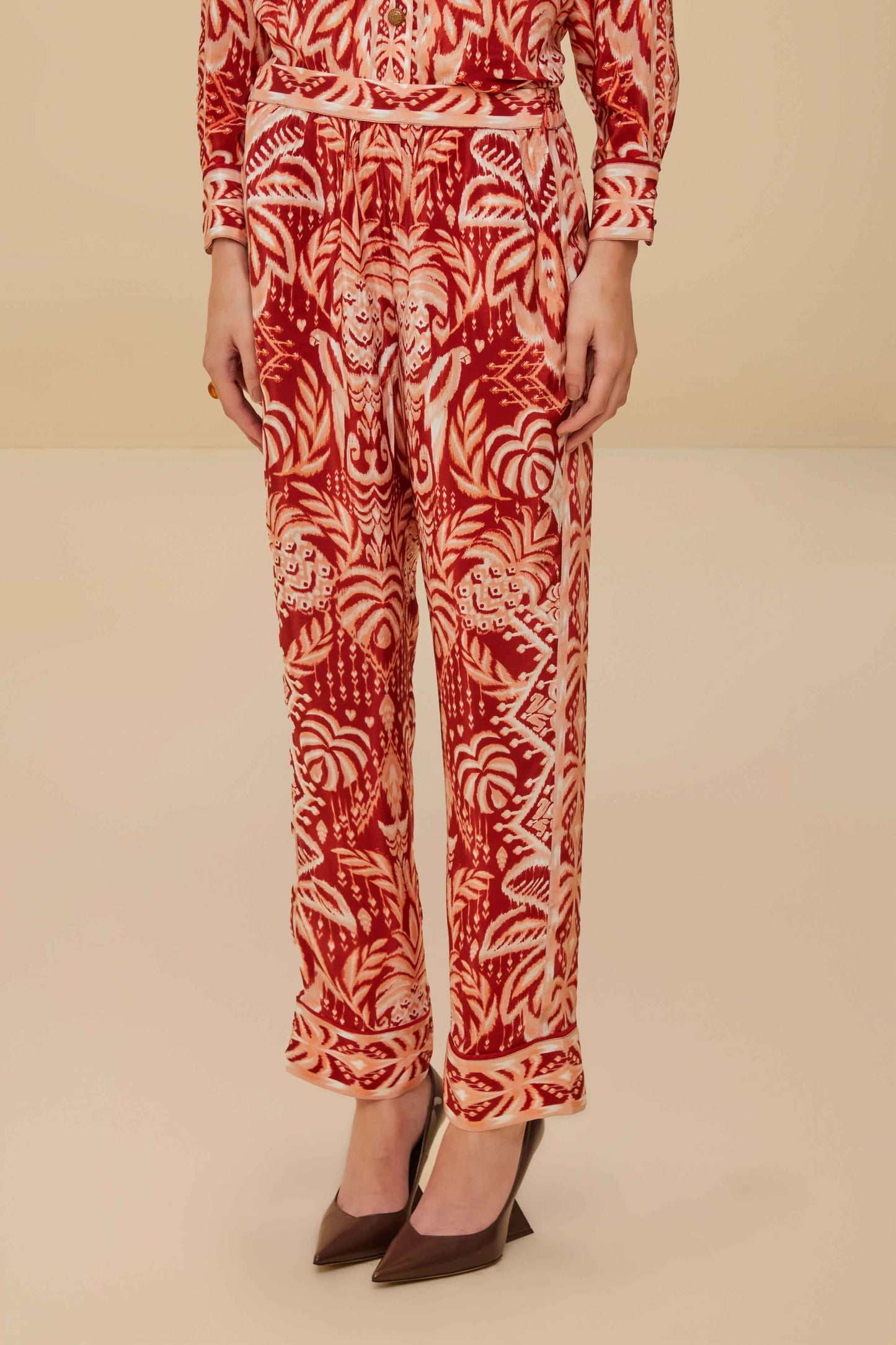 Tropical Tapestry Red Pajama Pants | FARM Rio For Sale
