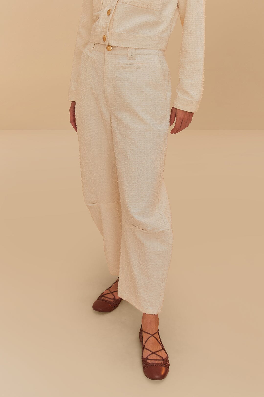 Off-White Twill Laser Carpenter Pants | FARM Rio Discount