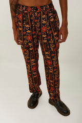 Brown Jungle Stripes LENZING™ ECOVERO™ Viscose Pants | FARM Rio Outlet
