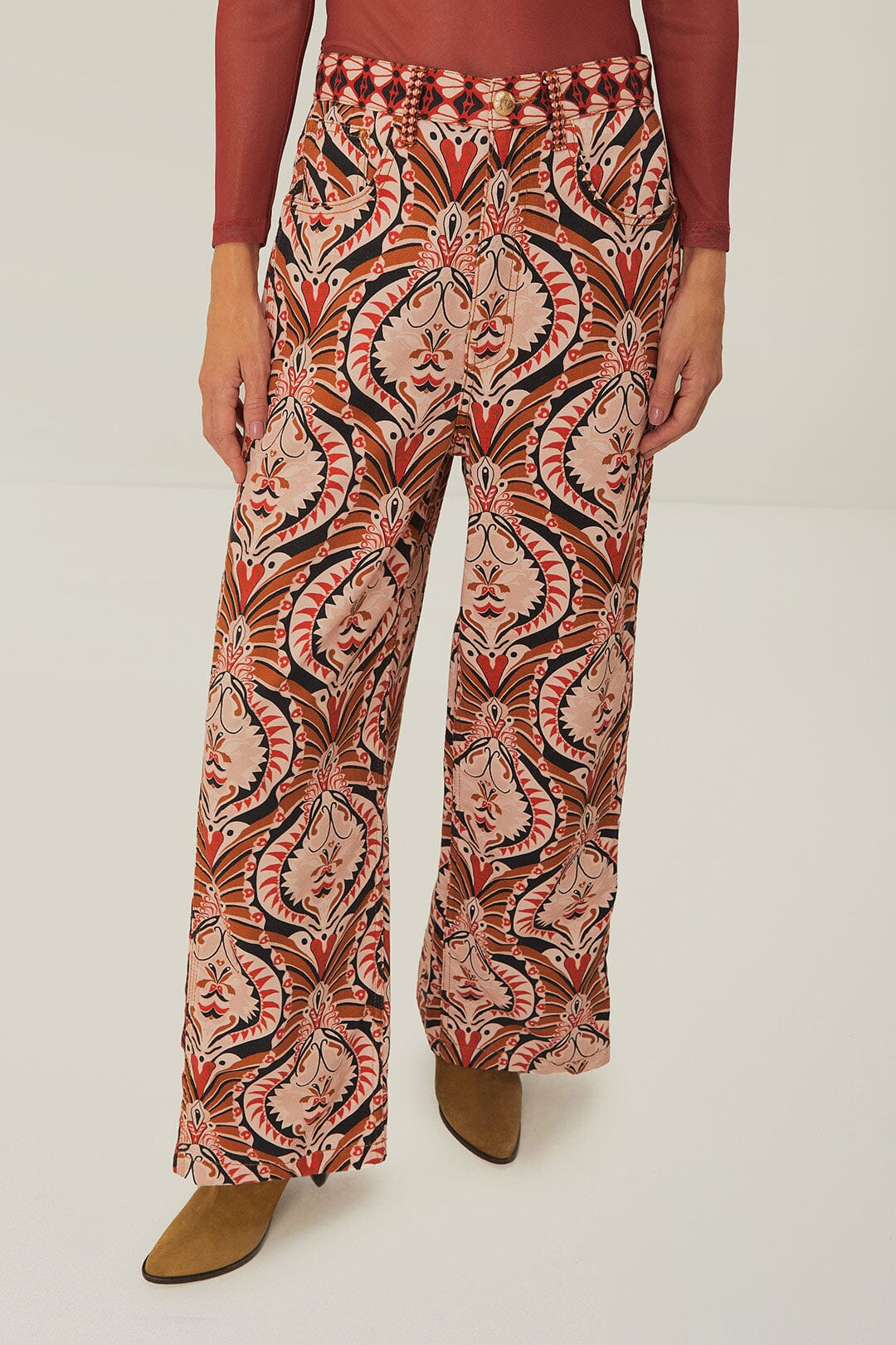 Brown Pineapple Jewelry Pants | FARM Rio Outlet