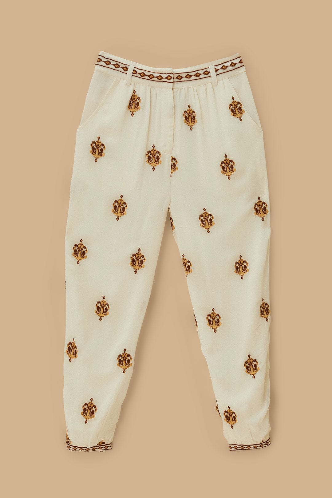 Off-White Anchor Tapestry Embroidered Pants | FARM Rio Online