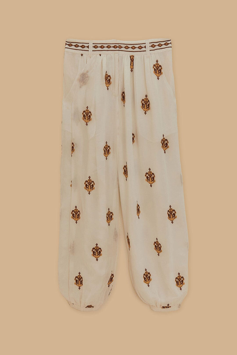 Off-White Anchor Tapestry Embroidered Pants | FARM Rio Online