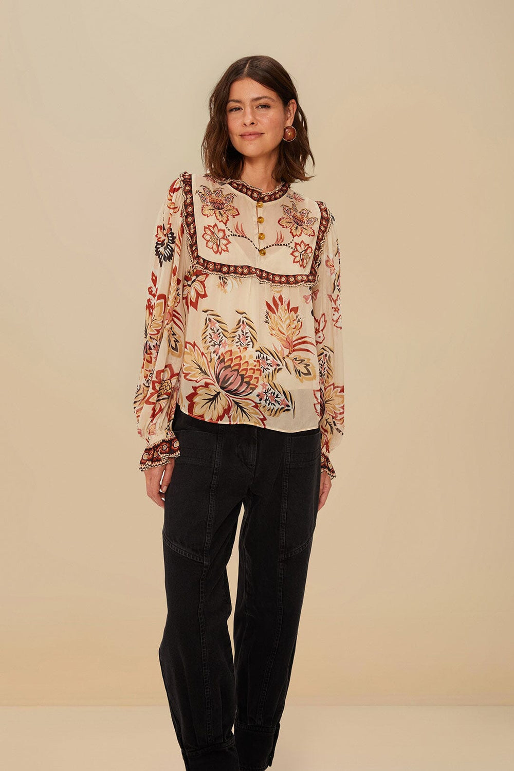 Black Denim Pants | FARM Rio On Sale