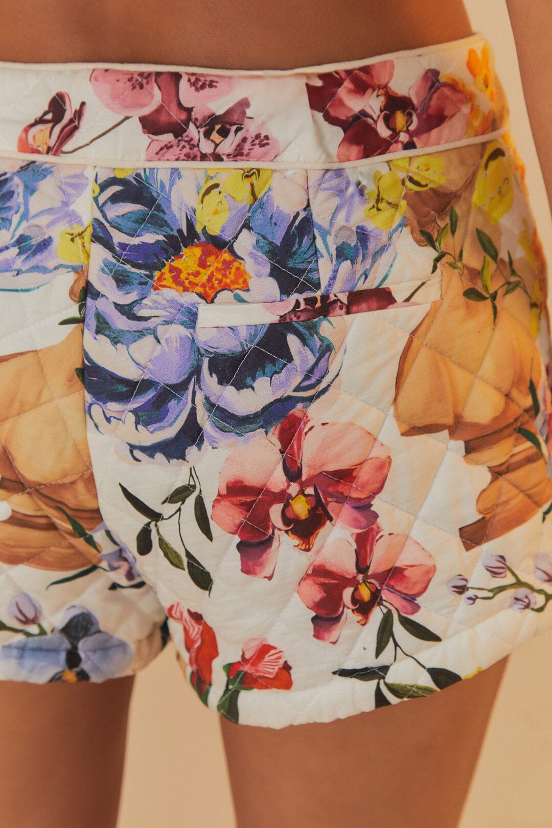 Off-White Greek Garden Shorts | FARM Rio For Sale