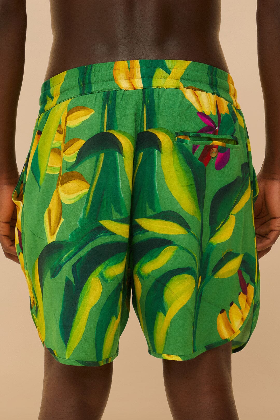 Green Banana Aquarela LENZING™ ECOVERO™ Viscose Shorts | FARM Rio Outlet