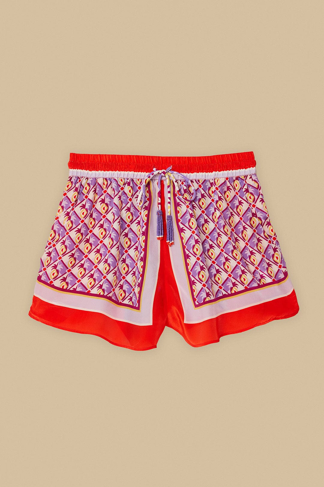 Multicolor Graphic Pineapple Scarf Shorts | FARM Rio Discount