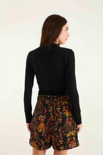Black Berry Garden Shorts | FARM Rio | FARM Rio Online