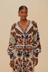 Sand Nature Land Knit Cardigan | FARM Rio US