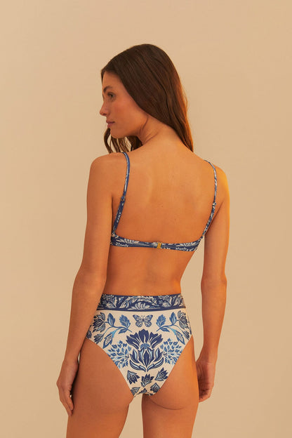Delicate Tapestry High Waist Bikini Bottom | FARM Rio On Sale