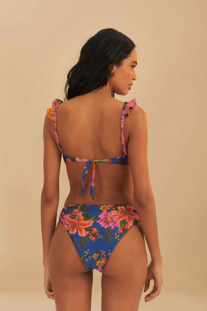 Multicolor Summer Fruit Underwire Bikini Top | FARM Rio US