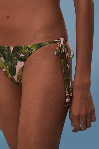 Banana Leaves Tie Side Bikini Bottom | FARM Rio Near Me
