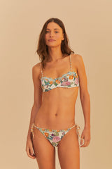 Off-White Sweet Bloom Underwire Bikini Top | FARM Rio Near Me