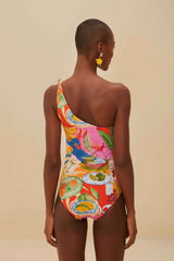 Multicolor Summer Picnic One-Piece Swimsuit | FARM Rio On Sale