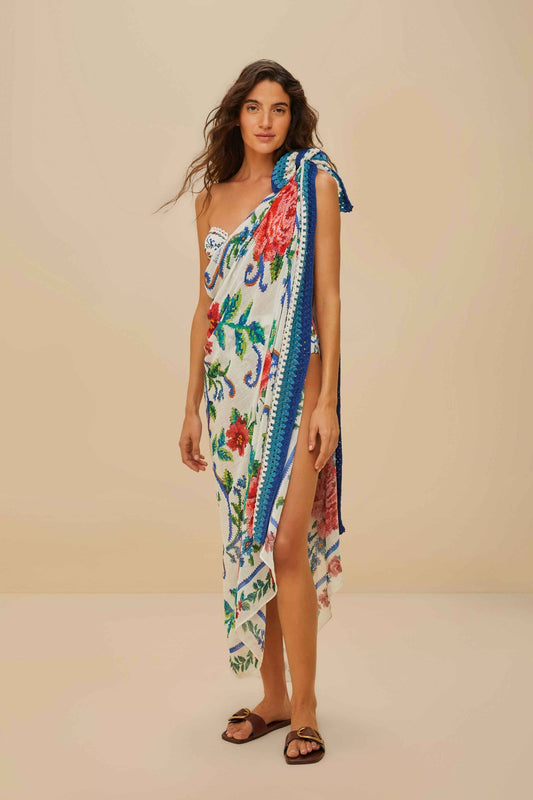 Flower Tapestry Sarong | FARM Rio Near Me
